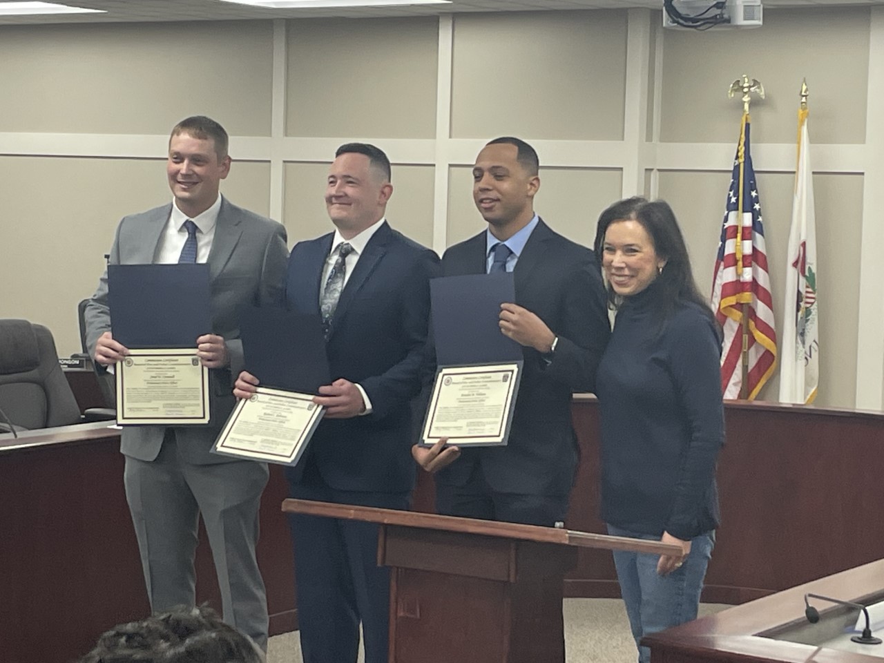 Three New Danville Probationary Police Officers On Way To State Police Academy Vermilion 0316