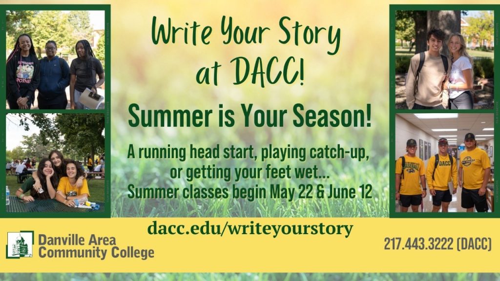 Summer & Fall 2023 Classes at DACC Vermilion County First